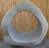  Product image 12 of the product “Garden Object, Unique Riverstone standing cut out big hole,  Height about 140cm. ”